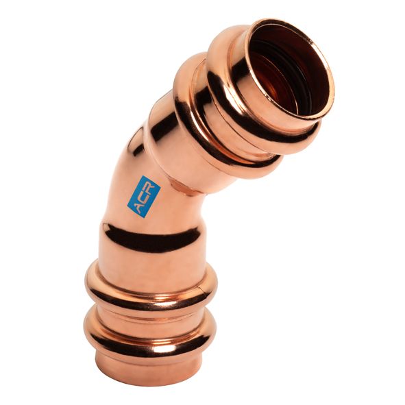 Sanha ACR copper press 45 degree bend